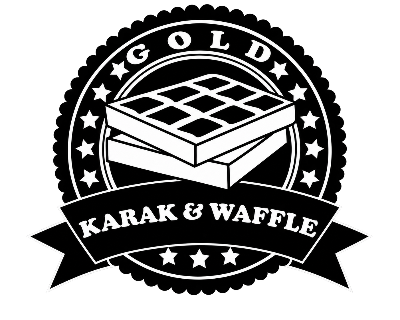 Gold Karak Waffle logo