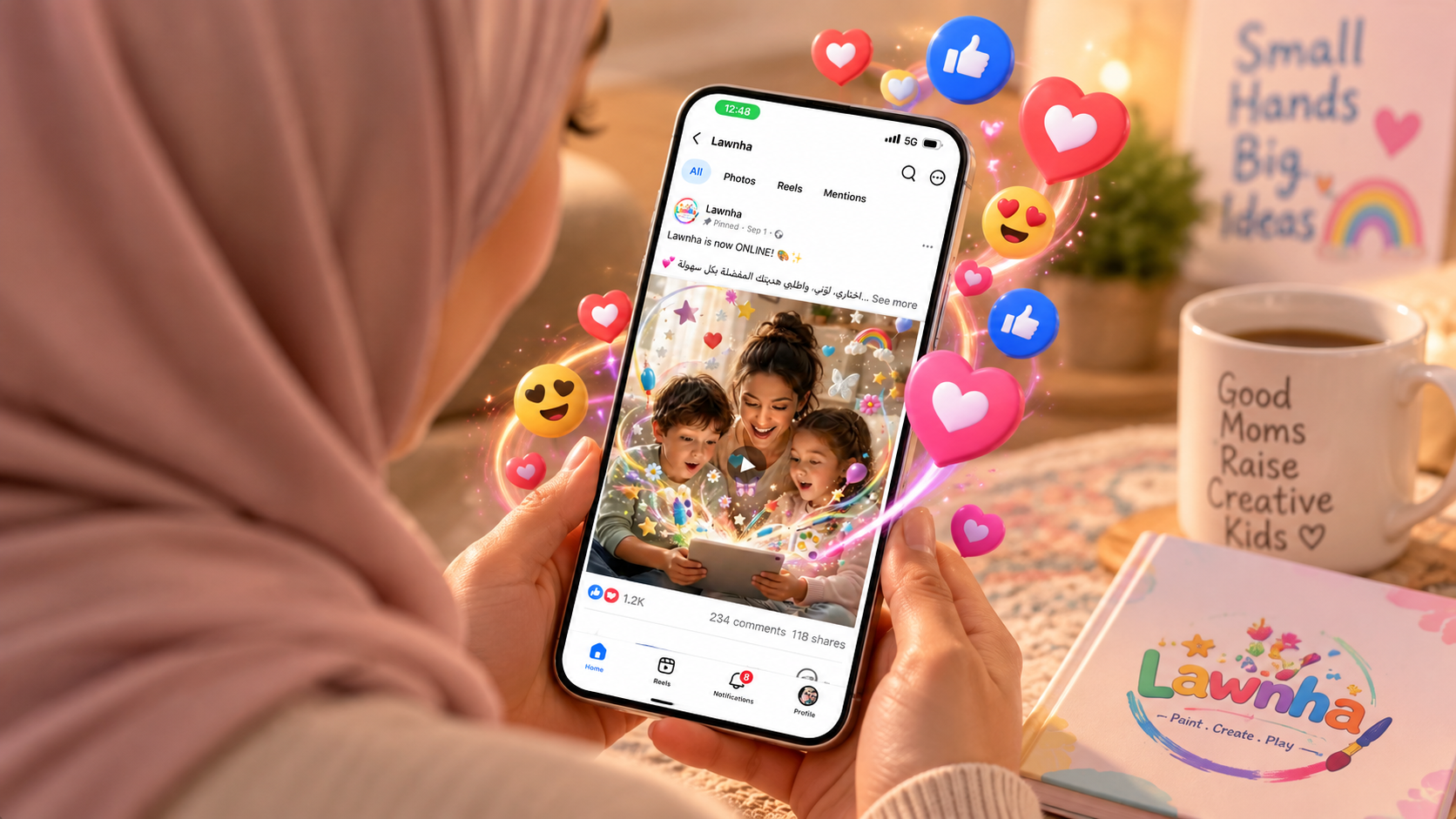 Lawnha social media by ARABISK