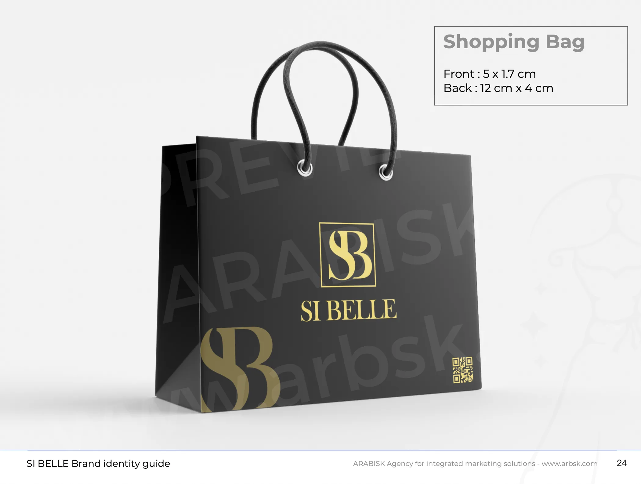 Si Belle selected brand identity application